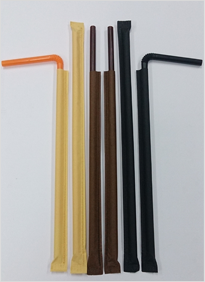 Color paper wrapping straw